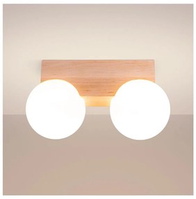 Sollux SL.1683 - Stropné svietidlo BULBO 2xG9/8W/230V buk/biela