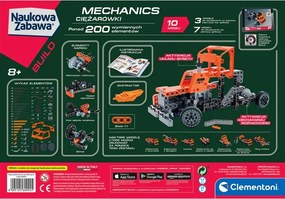 Vzdelávacia hra – Stavebnica Laboratórium mechaniky nákladných vozidiel, poľský jazyk, Clementoni 60992