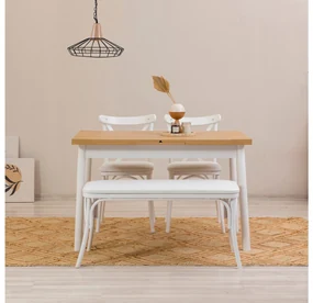 Jedálenský set Duvasa 20 (biela) (pre 4 osoby). Vlastná spoľahlivá doprava až k Vám domov. 1093790