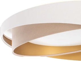 LED stmievateľné stropné svietidlo SM. GALAXY M. 24W/230V pr. 55 cm biela/béžová/zlatá + DO