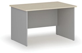 Kancelársky písací stôl rovný PRIMO GRAY, 1200 x 800 mm, sivá/wenge