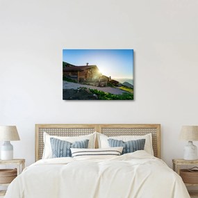 Obraz - Ráno v alpách, Tirolsko (70x50 cm)