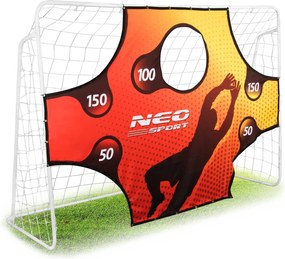 Neo-Sport Futbalová bránka 245 x 155 x 80 cm + cieľová podložka