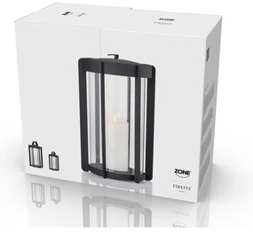 Čierny LED lampáš na USB (výška 35 cm) Firefly – Zone