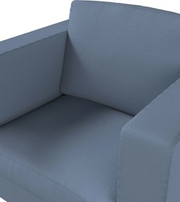 Poťah na kreslo Karlanda, krátky farba produktu modrá látka zapletaná
