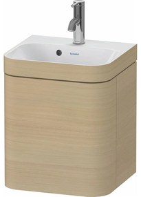 DURAVIT Happy D.2 Plus c-bonded závesná skrinka s nábytkovým umývadielkom s otvorom, 1 dvierka, pánty vľavo, 400 x 360 x 480 mm, dub Mediterrane, HP4633O71710000