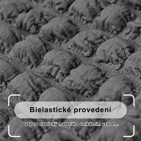 Bielastický poťah na trojmiestnu pohovku BestBerg / tmavo šedá