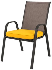 Vonkajší vankúš na stoličku VIREON 44x45 cm, horčicový