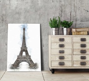 Gario Obraz na plátne Eiffelova veža ako ručne maľovaná - Cornel Vlad Rozmery: 40 x 60 cm