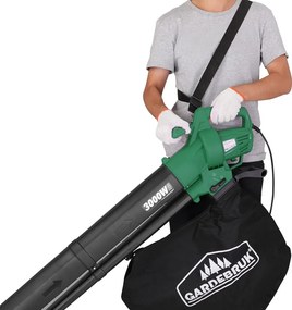 Gardebruk Elektrický vysávač lístia WOLF, 3v1. zelená/čierna