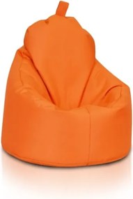 Sedací vak Yoko ekokoža / polyester - svetlo oranžová