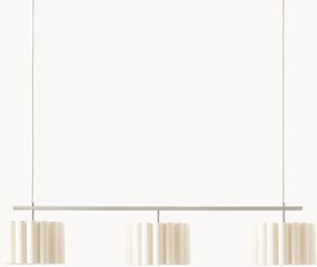 Veľké závesné svietidlo z ľanu Lucina