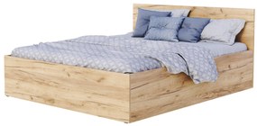 Manželská posteľ s úložným priestorom Buster - dub craft Rozmer: 160x200