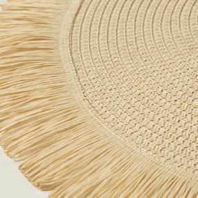 SADA 6KS PRESTIERANIE NA STÔL BOHO 1 (FI) 38 CM BÉŽOVÁ