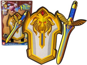 Lean Toys Kostým Rytiera – Zlatý meč a štít