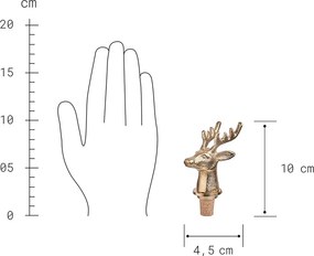 TOPPER Uzáver na fľašu jeleň 10 cm