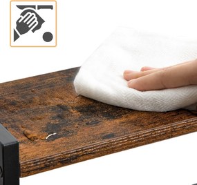 Stolový kuchynský regál Vasagle Noby 43 cm hnedý/čierny