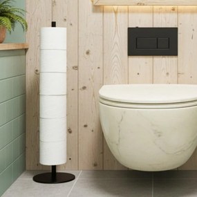 Erga Erga, vysoký stojan na toaletný papier, 6 roliek, čierna, ERG-YKA-P.SP-TIBA-BLK