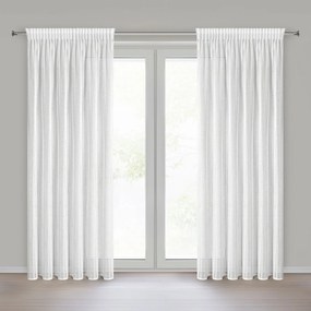 ZÁCLONA NA PÁSKE PATRICIA 140X270 CM BIELA