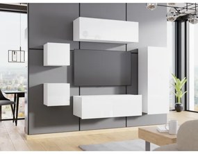 Nástenná skrinka CALABRINI 117x45 cm biela