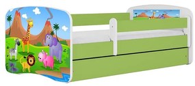 Detská Posteľ. Babydreams+Sz+M Zelená 70x140 Safari
