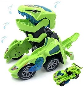 Zaparkorun Transformujúce sa dinosaurie auto s LED DYNOCAR - Modré