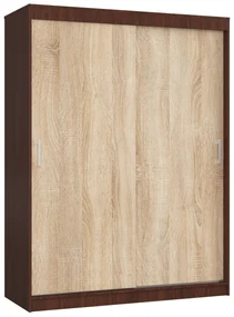 Šatníková skriňa Cosimo (wenge + dub sonoma). Vlastná spoľahlivá doprava až k Vám domov. 1069441