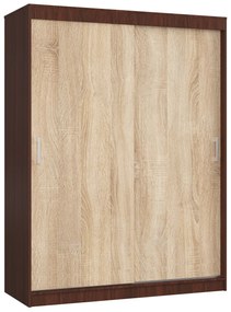Šatníková skriňa Cosimo  (wenge + dub sonoma). Vlastná spoľahlivá doprava až k Vám domov. 1069441