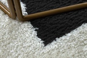 Dywany Łuszczów Kusový koberec Mode 8598 geometric cream/black - 180x270 cm