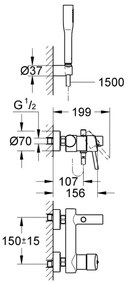 GROHE 32212001 - Vaňová batéria CONCETTO lesklý chróm