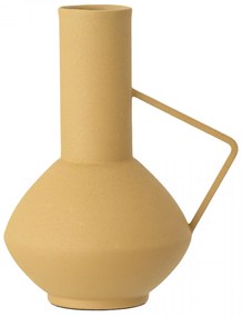 Bloomingville Kovová váza Yellow Metal 21 cm