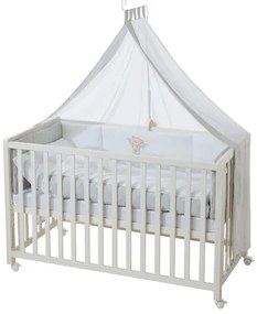 roba Detská postieľka Room Bed, 60 x 120 cm (Medveď lámač sŕdc, biela)  (100341028)