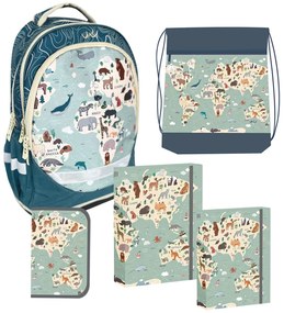 Školský set 5dielny REYBAG World Map 2