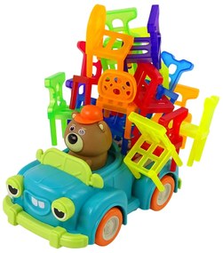 LEAN TOYS Arkádová hra - Padajúce stoličky s pohybujúcim sa autom