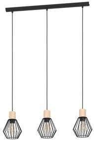 Eglo 44094 - Luster na lanku PALMORLA 3xE27/60W/230V