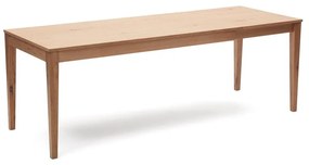 Rozkladací jedálenský stôl s doskou v dubovom dekore v prírodnej farbe 80x160 cm Yain – Kave Home