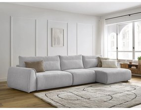 Svetlosivá rohová pohovka Aden – Bobochic Paris