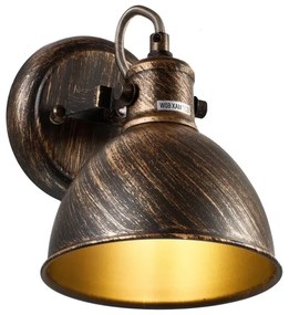 Brilagi - Nástenné bodové svietidlo TECHNO 1xE27/60W/230V bronzová/patina