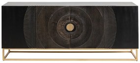 Madeira komoda čierna 177x75 cm