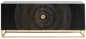Madeira komoda čierna 177x75 cm