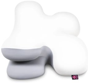 CONNECT IT CFH-6030-WH - Anatomický vankúš Virgo biely/sivý