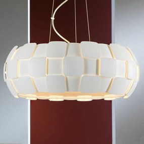 Závesné LED svietidlo Quios v bielej, 54 cm