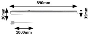 Rabalux BAREG LED podlinkové svietidlo 78009