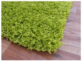 Metrážny koberec SHAGGY zelený