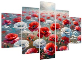 Obraz - Pole vlčích makov (150x105 cm)