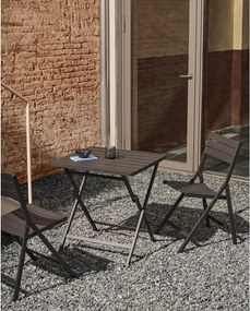 Čierna kovová záhradná stolička Torreta – Kave Home