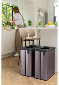 Ružový odpadkový kôš na triedený odpad z recyklovaného plastu 54 l Verto Recycle – Curver