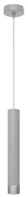 Helam LED Luster na lanku TUBA 1xGU10/6,5W/230V šedá/matný chróm HE1308