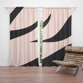 Sablio Záves Ružový vzor zebry: 2 ks 140x250 cm