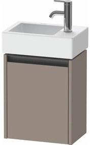 DURAVIT Ketho 2 závesná skrinka pod umývadielko, 1 dvierka, pánty vľavo, 364 x 238 x 440 mm, bazalt matný, K25071L43430000